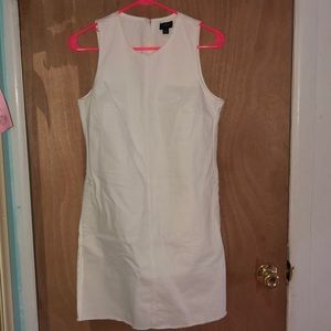 Size 2 j crew white denim dress